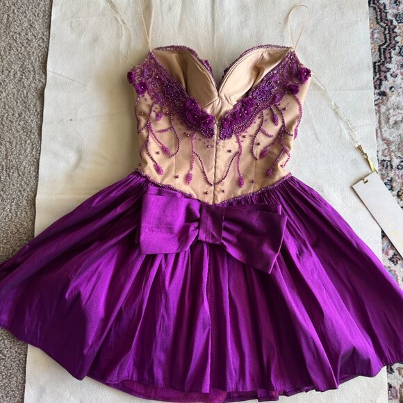 Tarik Ediz 90378 Dress Evening Dress ~US size 4 Purple Dress Beads and Lace NWT - Picture 15 of 15